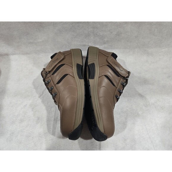 Orthofeet Shreveport 644 Men\'s 11 Wide Brown Leather Tie-Less Sneakers NIB